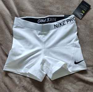White Nike Pro Spandex